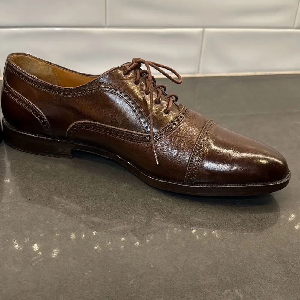 Mezlan Florence Leather Oxford Lace Dress Shoes
